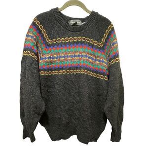 VTG Christopher Hayes Grandpacore Wool Knit Sweater Men’s Large Made in Scotland